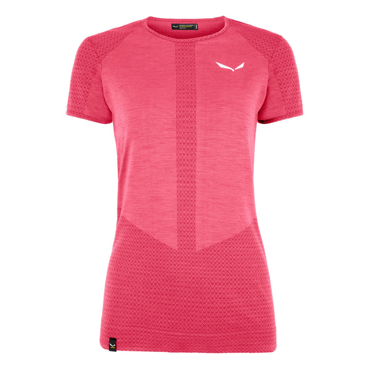 Salewa Women's Zebru Responsive Short Sleeve T-Shirts Pink FQL-568021